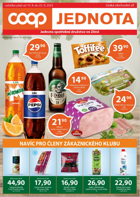 Nabídka od 10. 9. do 23. 9. 2025