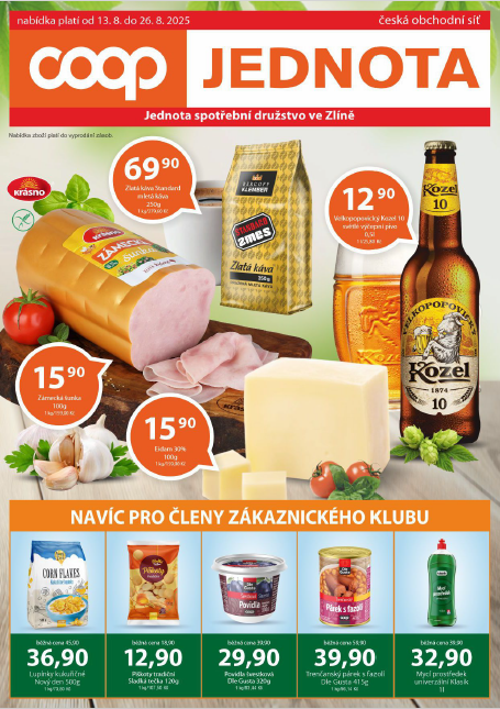 Nabídka od 13. 8. do 26. 8. 2025
