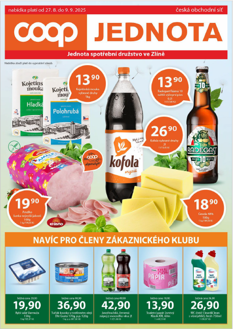 Nabídka od 27. 8. do 9. 9. 2025