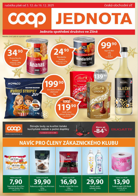 Nabídka od 3. 12. do 16. 12. 2025