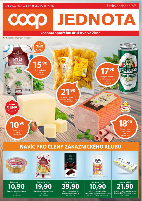 Nabídka od 12. 8. do 25. 8. 2026 Nabídka od 12. 8. do 25. 8. 2026