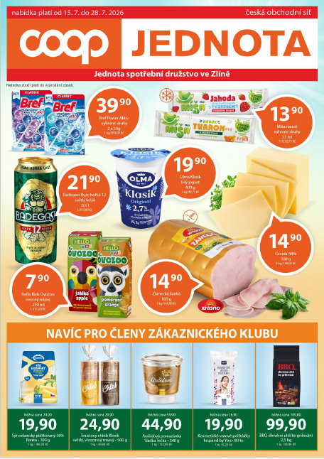 Nabídka od 15. 7. do 28. 7. 2026 Nabídka od 15. 7. do 28. 7. 2026